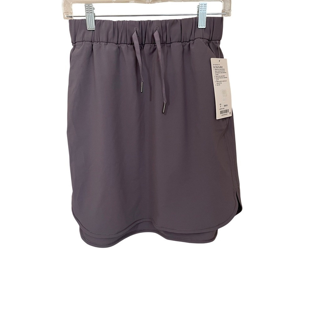 Lululemon On‎ The Fly Skirt Magnum Purple Size 6 NWT